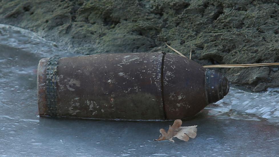 Bomba da guerra riemerge nel Lama