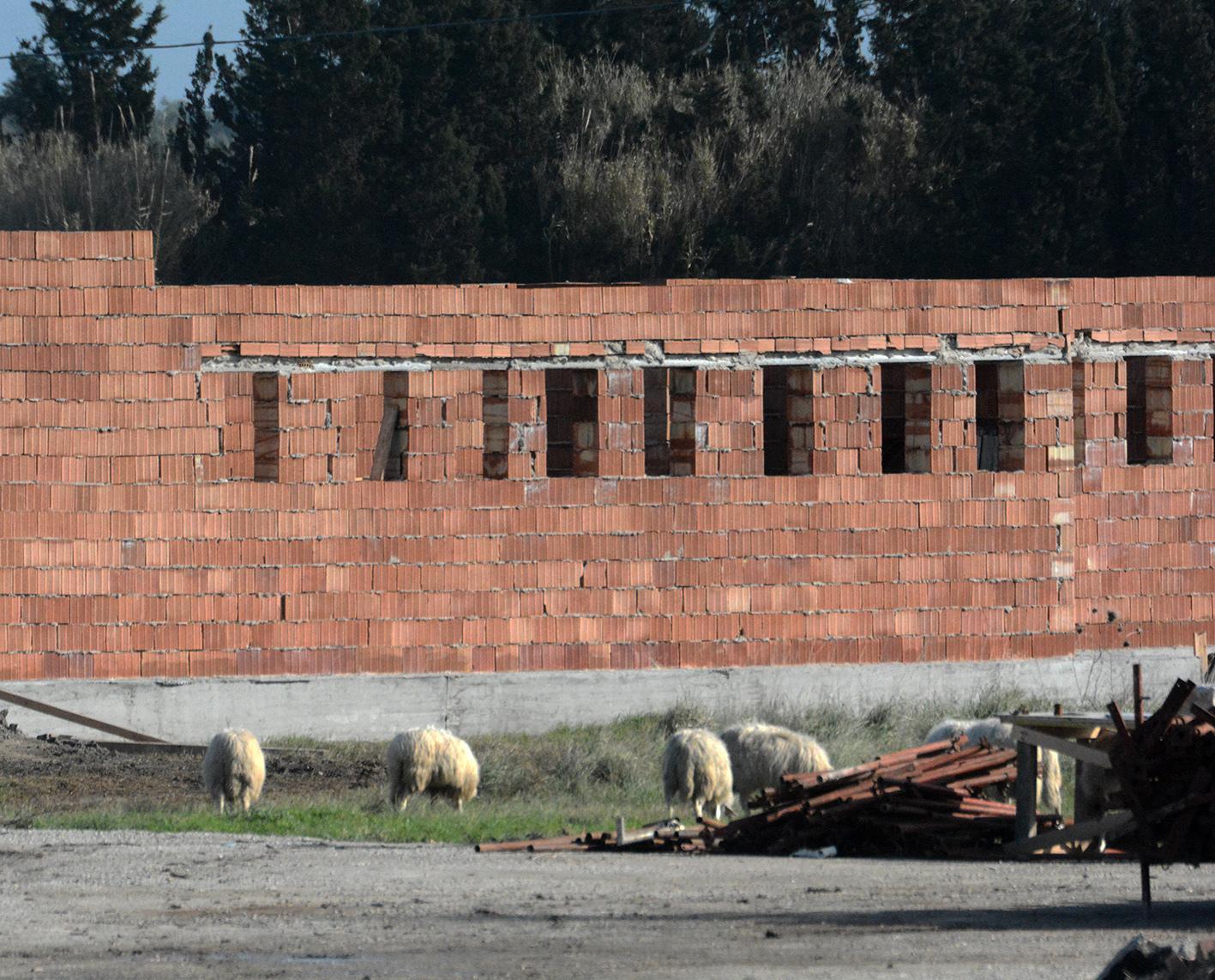 Il cantiere dell'Area grandi eventi a Torregrande