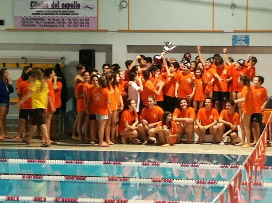 Nuoto Valdinievole primo nella classifica a squadre
