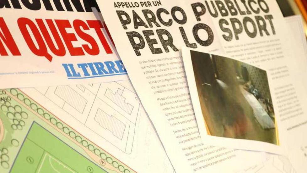 Un parco pubblico negli impianti sportivi
