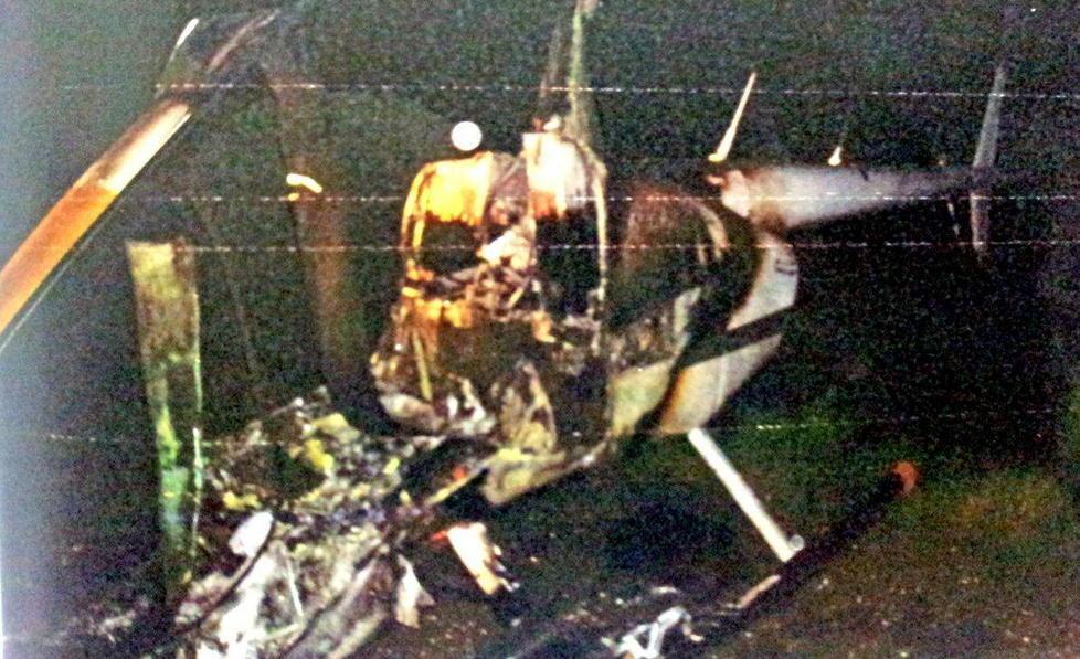 Elicottero a fuoco, quattro sotto accusa 