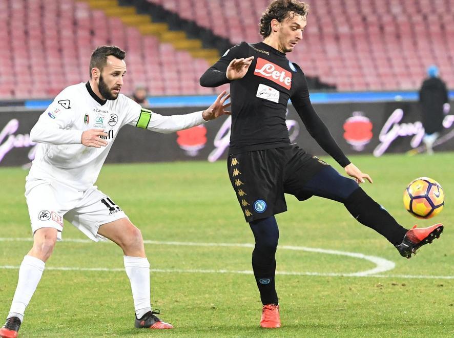 Tutto facile per il Napoli che affonda lo Spezia 