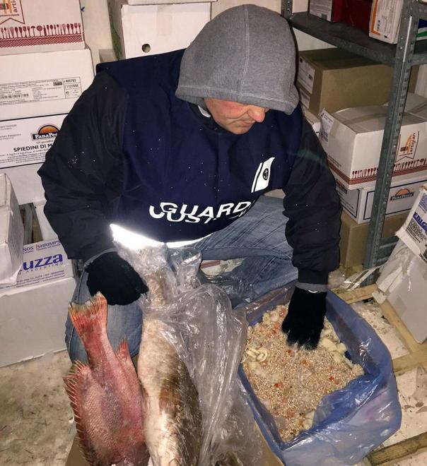 Denunciato il titolare di una pescheria 