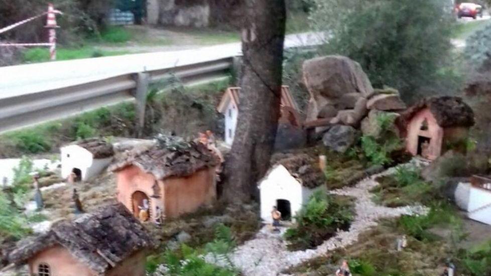 Razzia di pecore in un presepe all’aperto