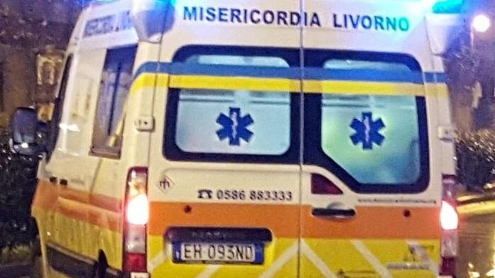 Intervento dell'ambulanza della Misericordia (foto d'archivio)