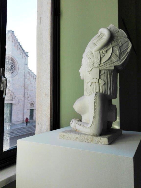 Una delle opere in mostra