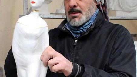 La scultura di Andrei incanta Djokovic e Giorgio Armani