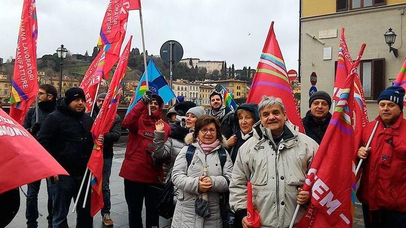 Tessili, manifestazione a Firenze