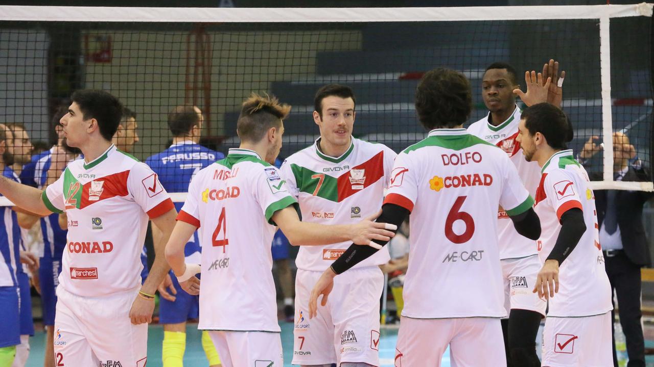 Grande Conad, rimonta e batte Mondovì al tie-break