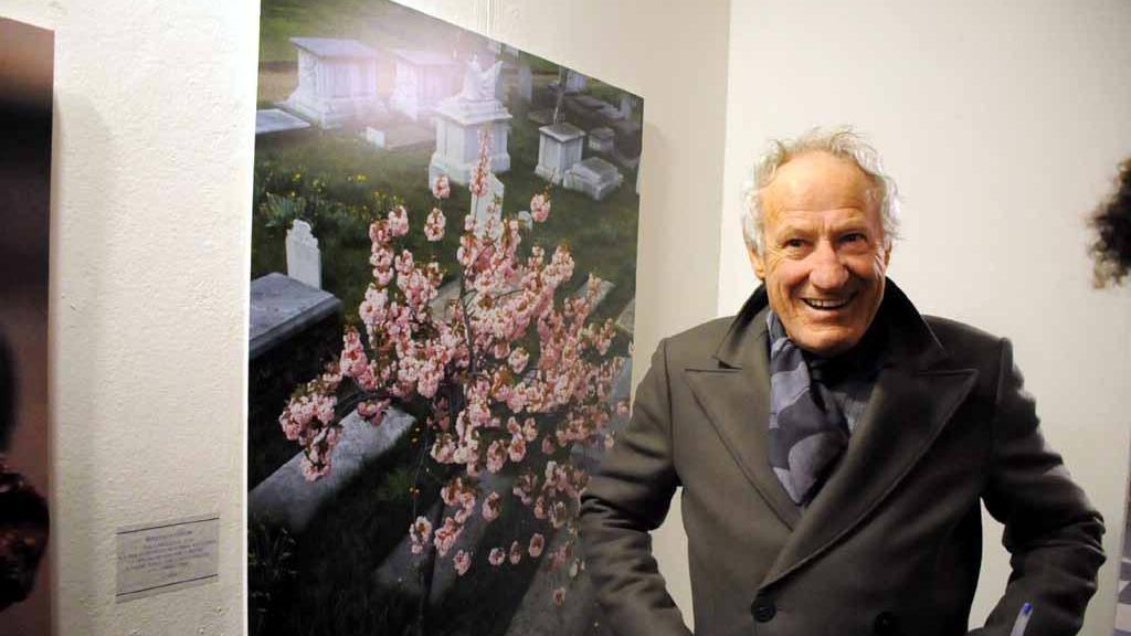 Romano Cagnoni alla mostra di Palazzo Ducale
