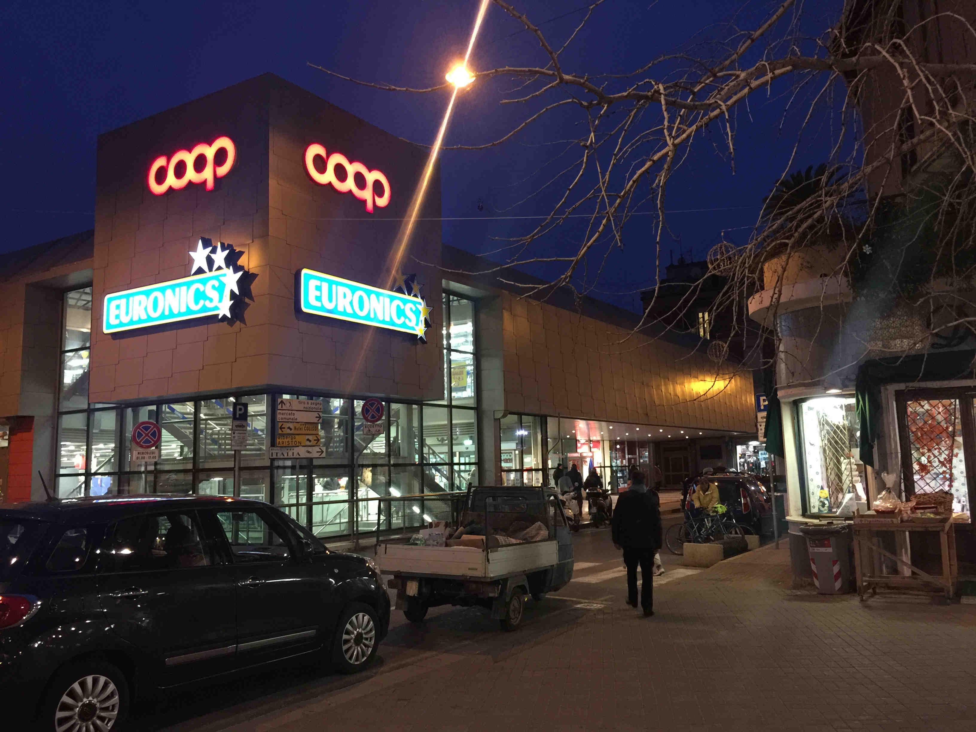 Il supermercato Coop di via Gori