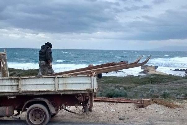 Rimosso il vecchio guard rail di Su Pallosu