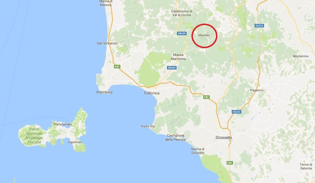 La zona di Montieri