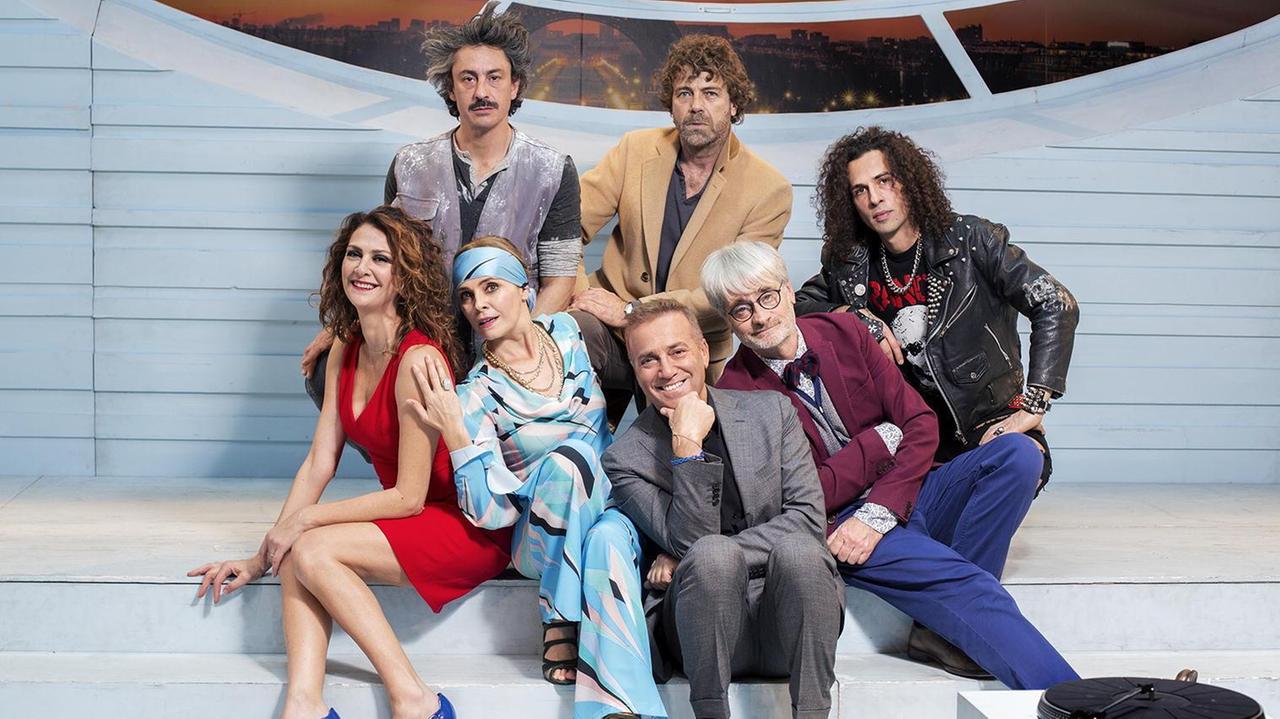 Massimo Ghini (al centro) col cast di "Un'ora di tranquillità"