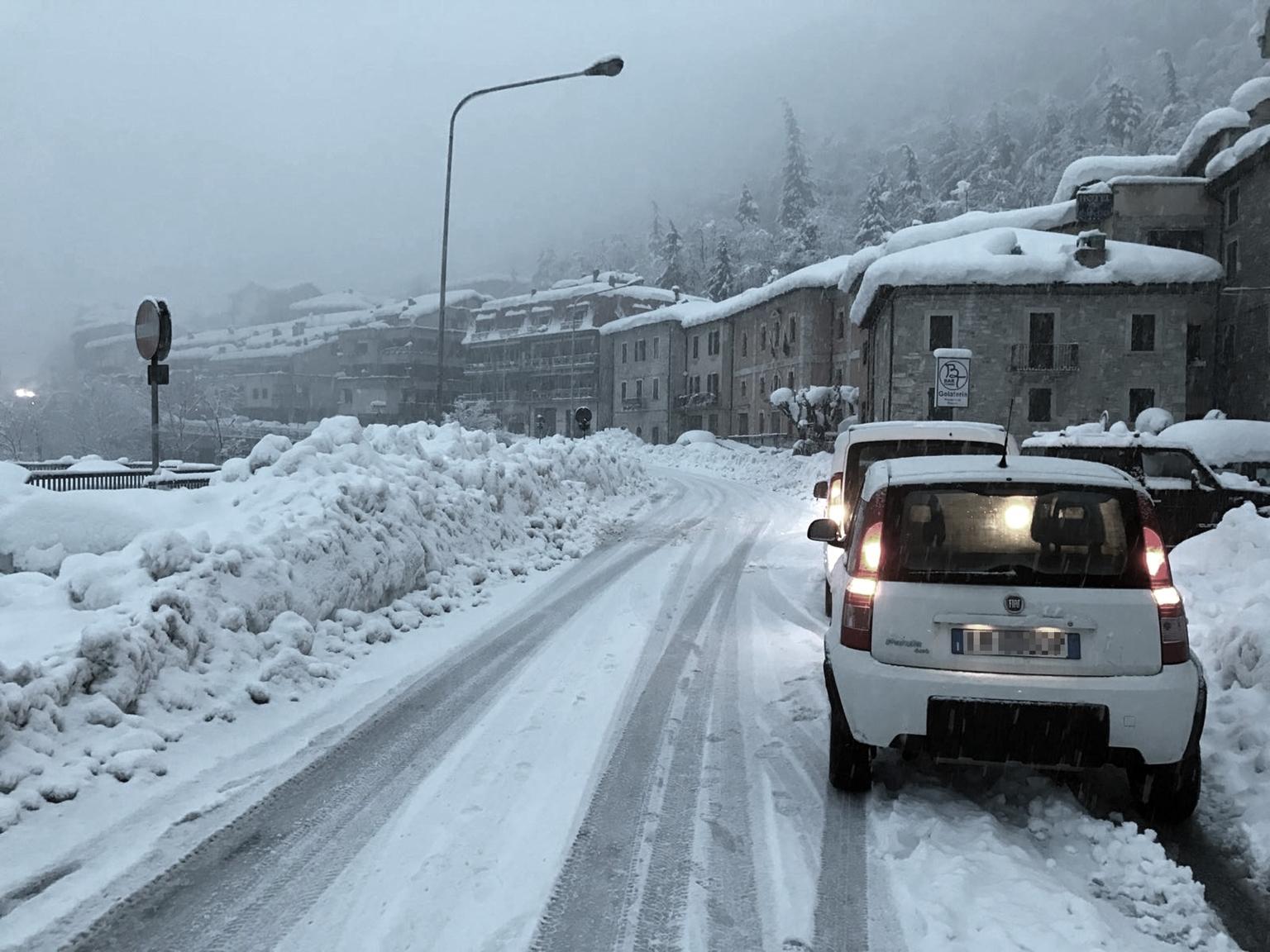 Il Comune di Acquasanta bloccato anche dalla neve