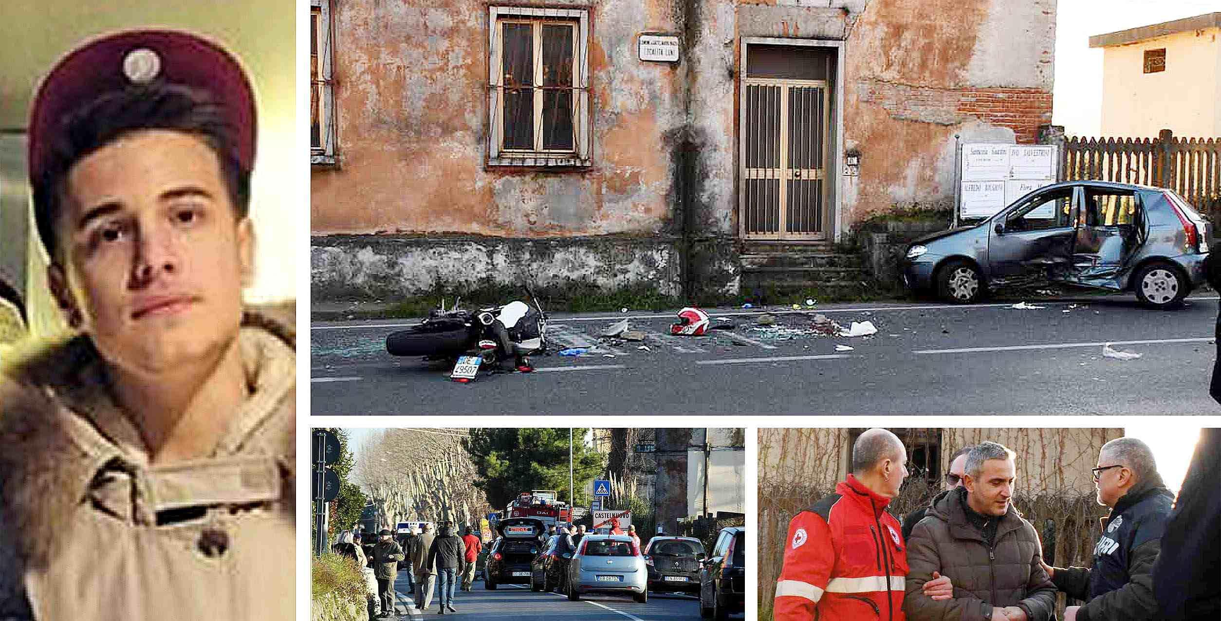 Il giovane, l'incidente, i familiari 
