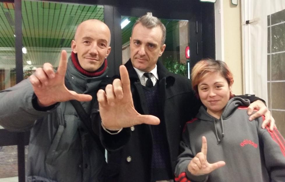 Da sinistra, Valerio Tiburzi, Lorenzo Mancineschi, Anna Castaldo 