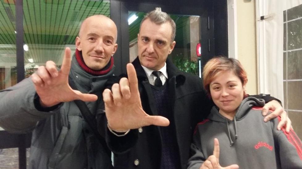 Da sinistra, Valerio Tiburzi, Lorenzo Mancineschi, Anna Castaldo