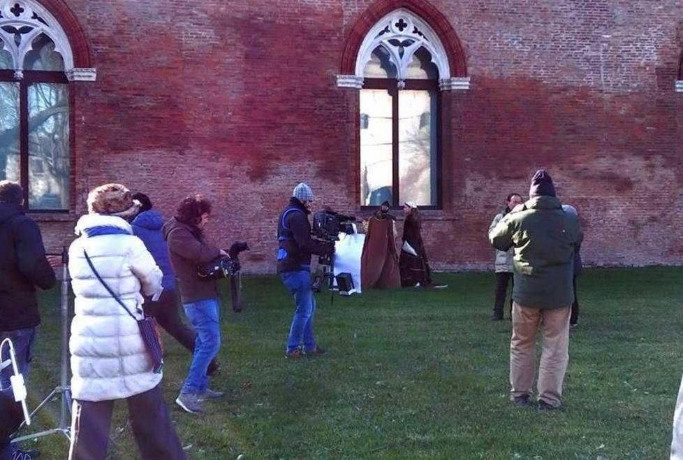Una troupe di Rai 1 a Voghiera per la Delizia di Belriguardo