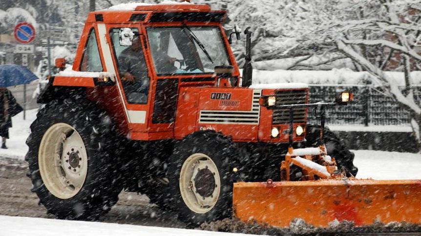 Preparati alle nevicate Ecco le pale meccaniche