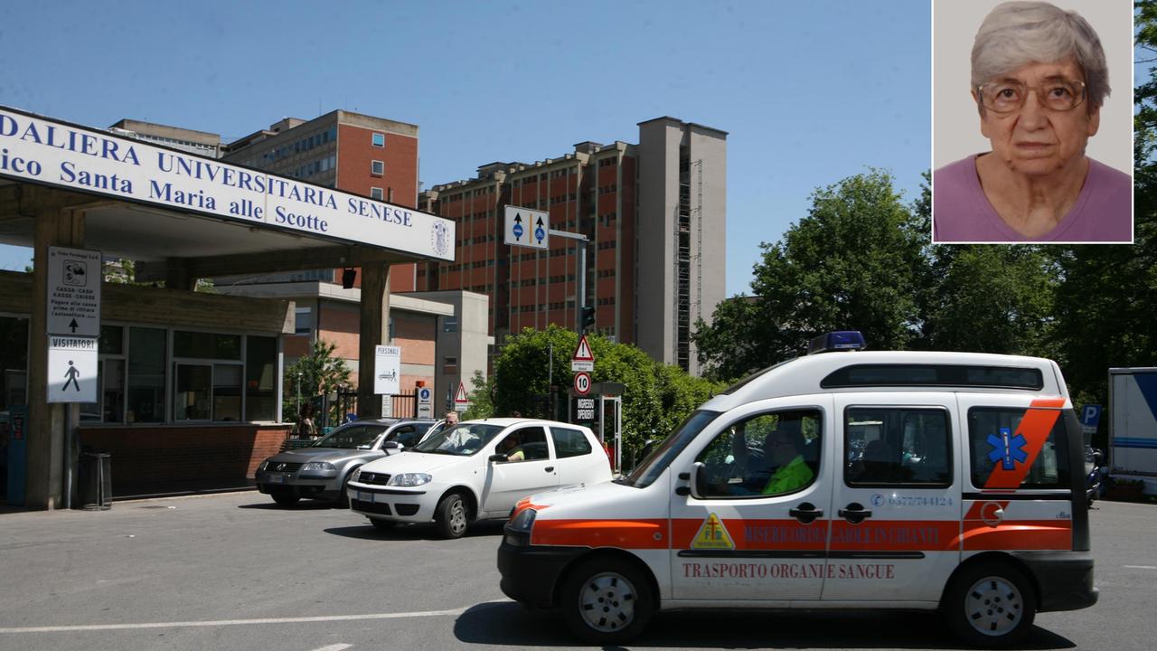 L'ospedale Le Scotte di Siena e la vittima Loriana Conti