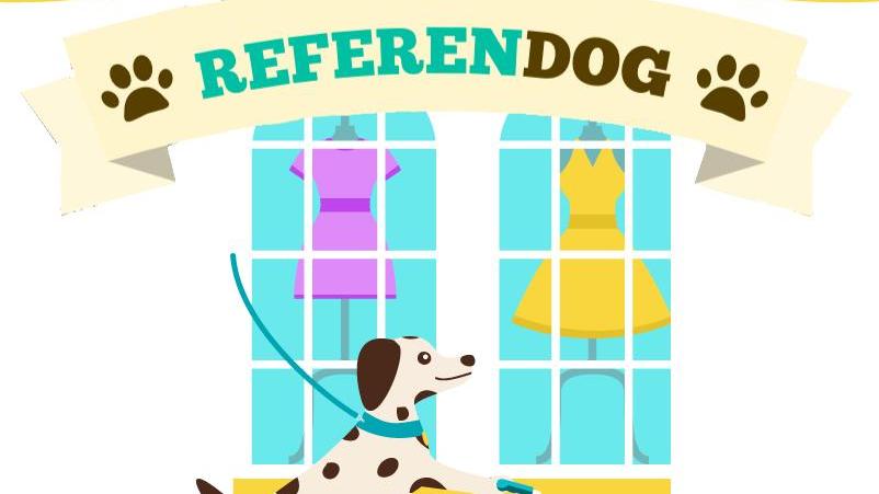 Il logo del referendum sui cani ai Gigli