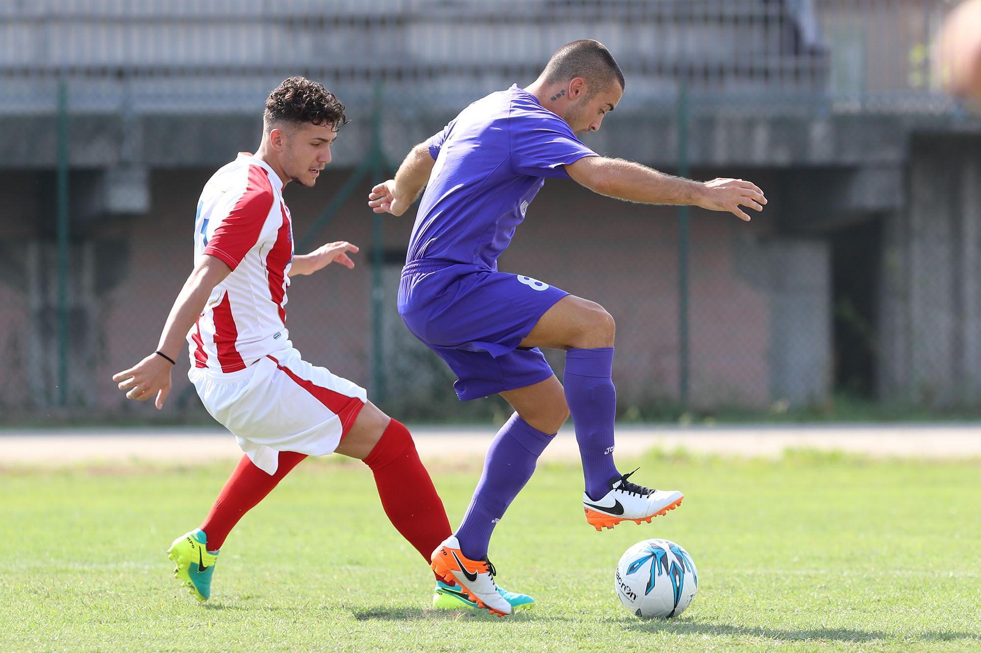 Amatucci in azione per la Larcianese (Foto Nucci)
