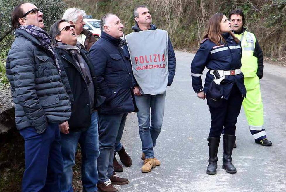 Frana a Sant’Eustachio chiusa la strada provinciale 