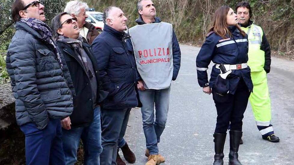 Frana a Sant’Eustachio chiusa la strada provinciale