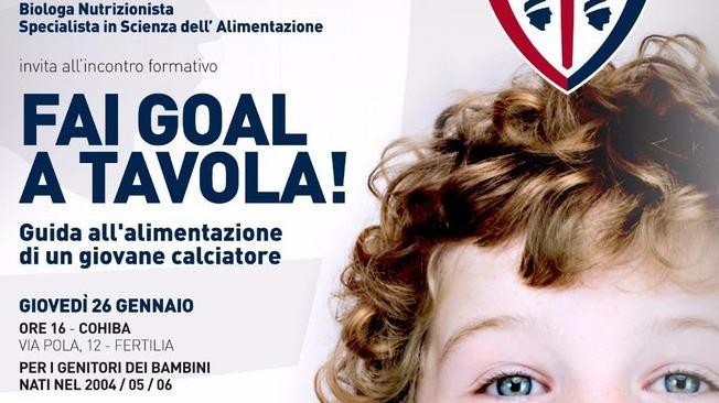 «Fai gol a tavola» con Alghero e Cagliari calcio