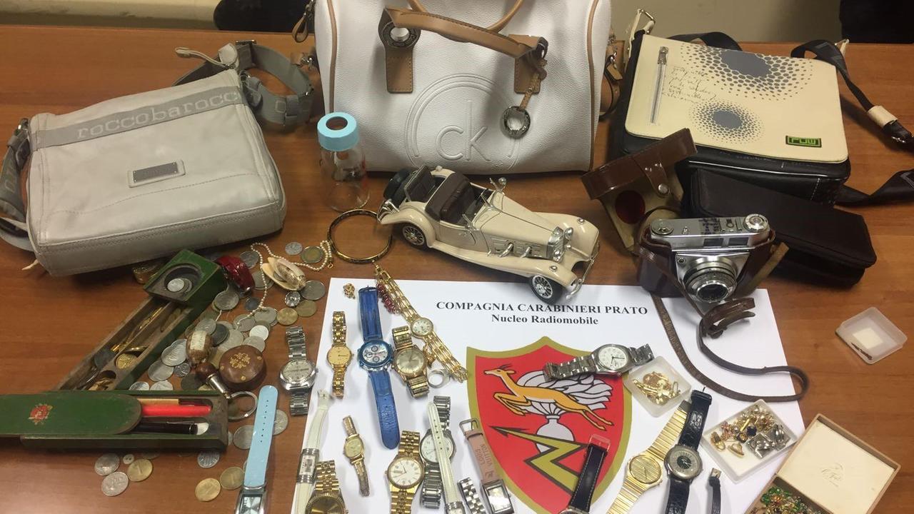 La refurtiva recuperata dai carabinieri