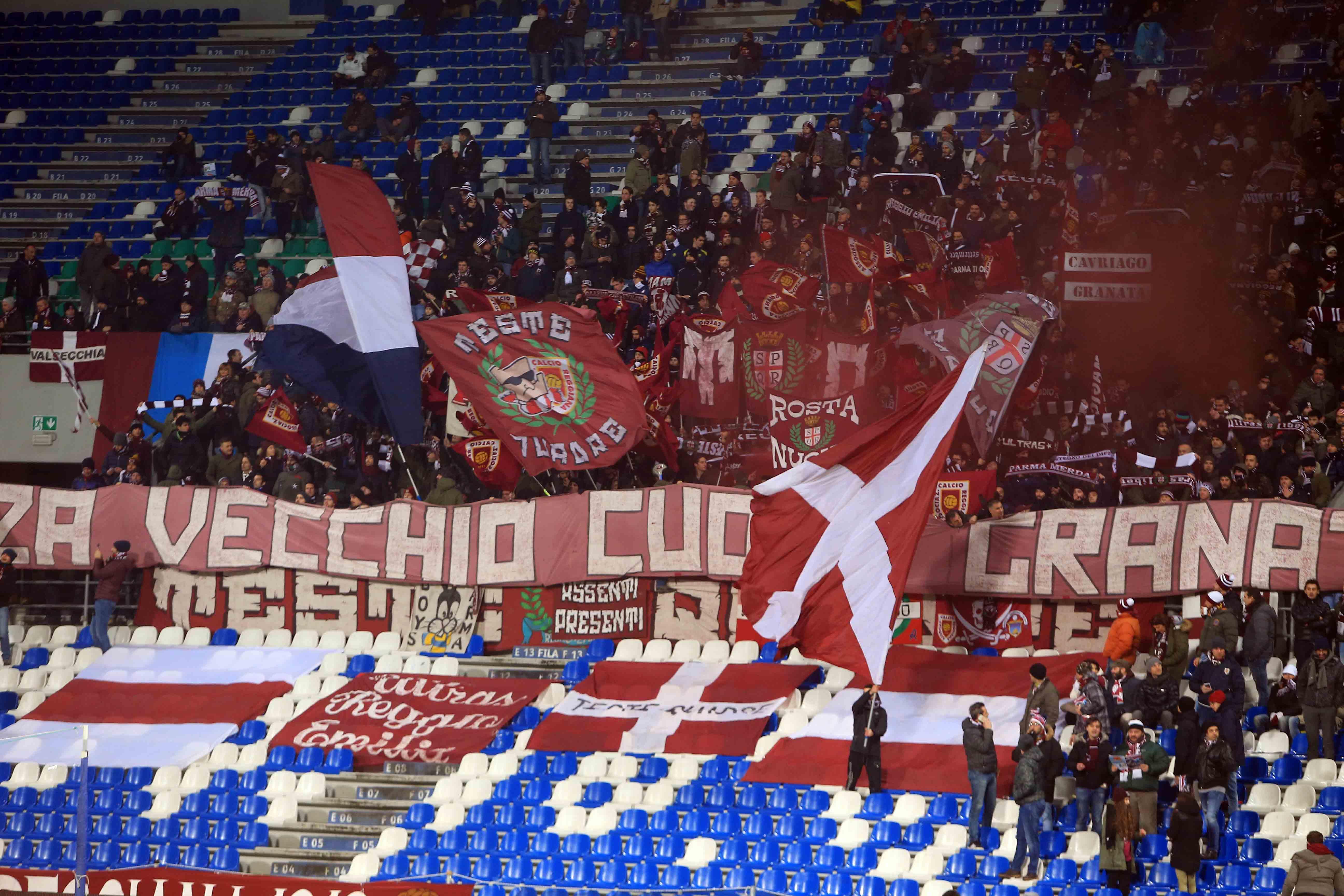 Il derby Reggiana-Modena senza i tifosi granata