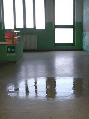 Infiltrazioni d’acqua nell’istituto Bernardini 