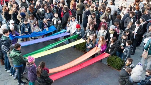 Un passata edizione della Marcia della pace