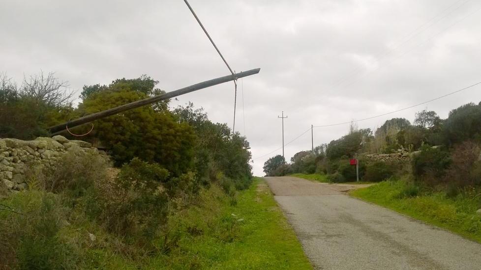 Infiltrazioni a scuola e pali Tim crollati