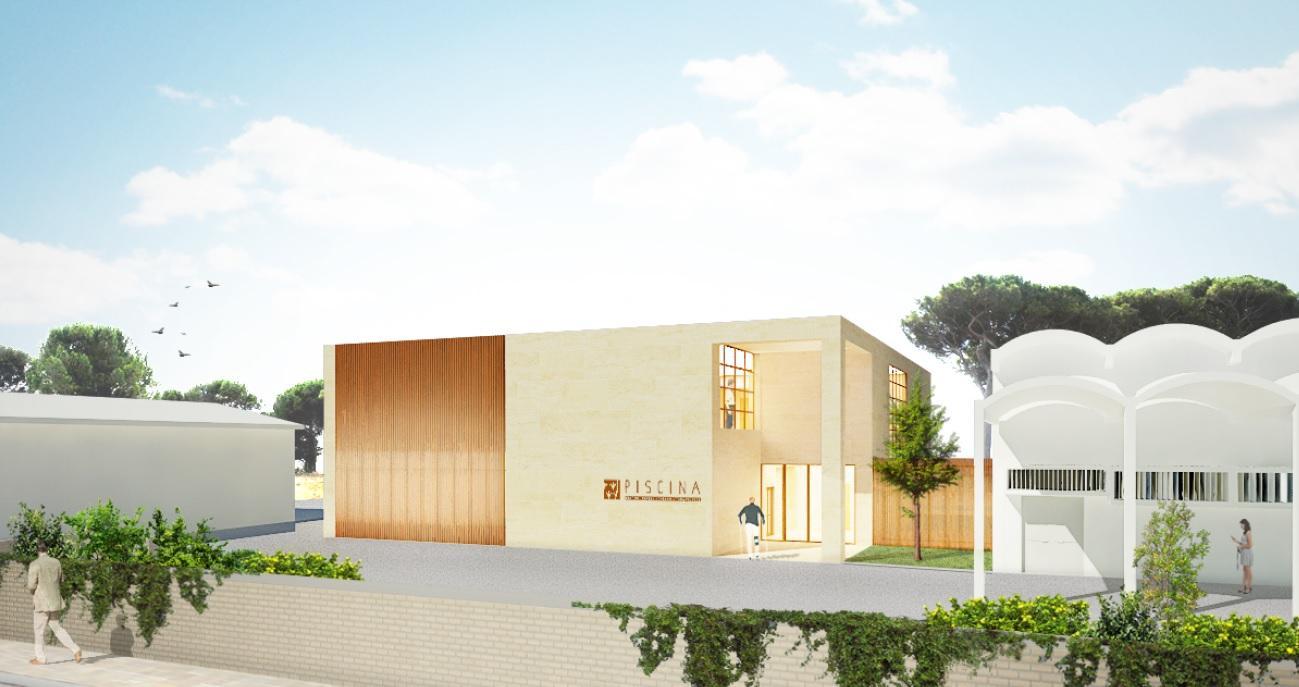 Il rendering della piscina riabilitativa