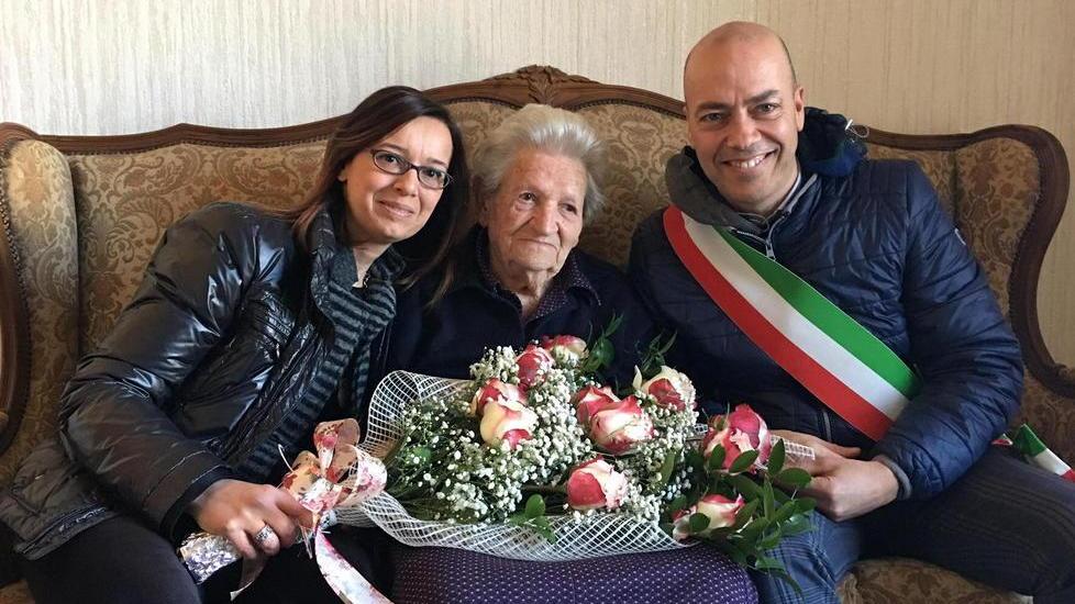Festa per i cento anni di nonna Siria Tamberi