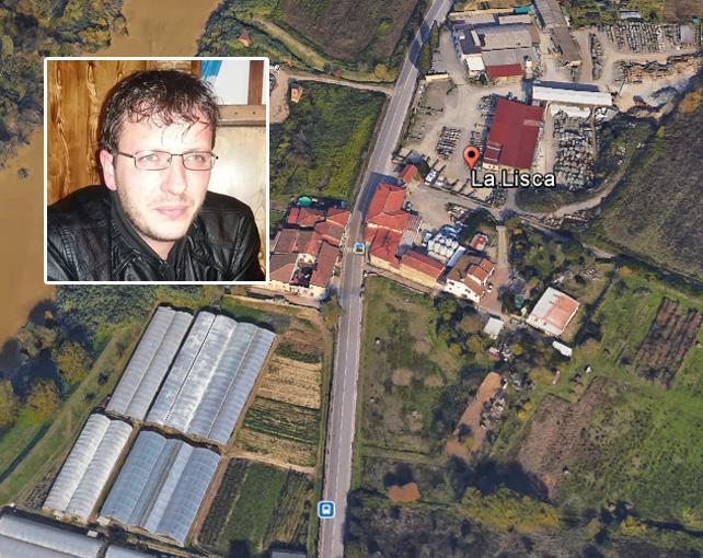 Nicko Villani in una foto da Facebook e la zona della tragedia