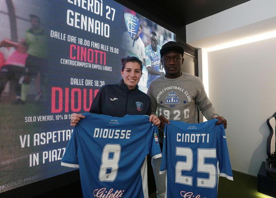 Diousse e Cinotti in visita allo Store