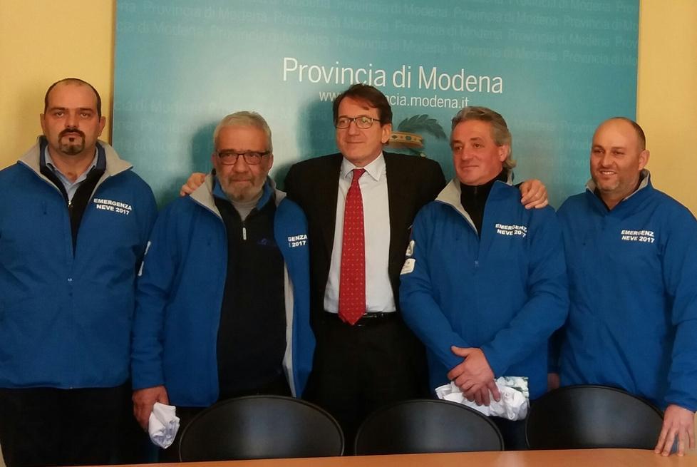 Sono rientrati dalle zone terremotate gli “eroi” modenesi della turbina spartineve 