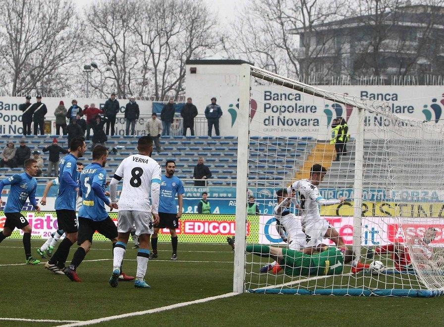 Il pari a Novara arriva in mischia all’ultimo secondo 