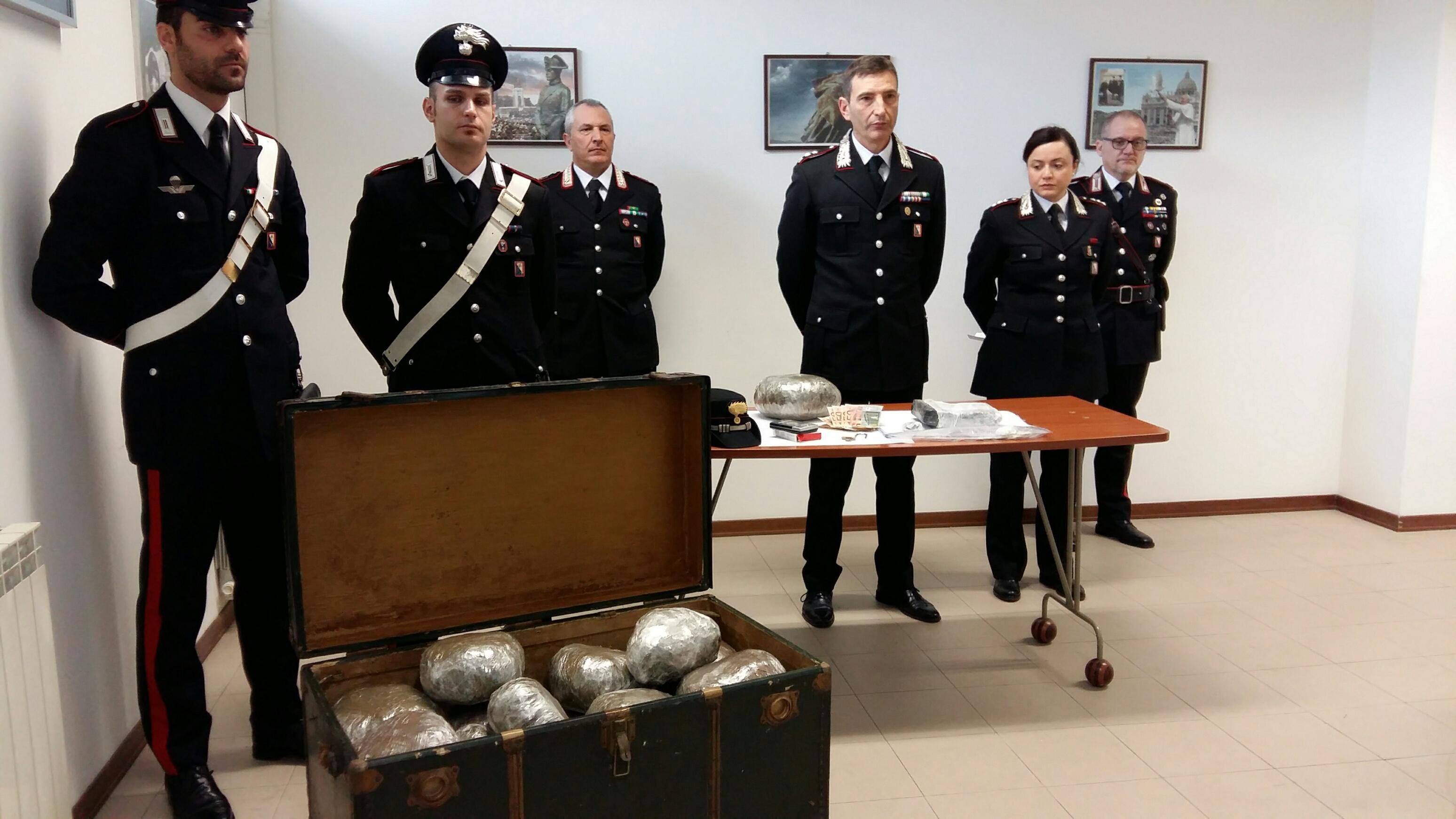 Il colonnello Marco Grandini insieme al capitano Sara Pini