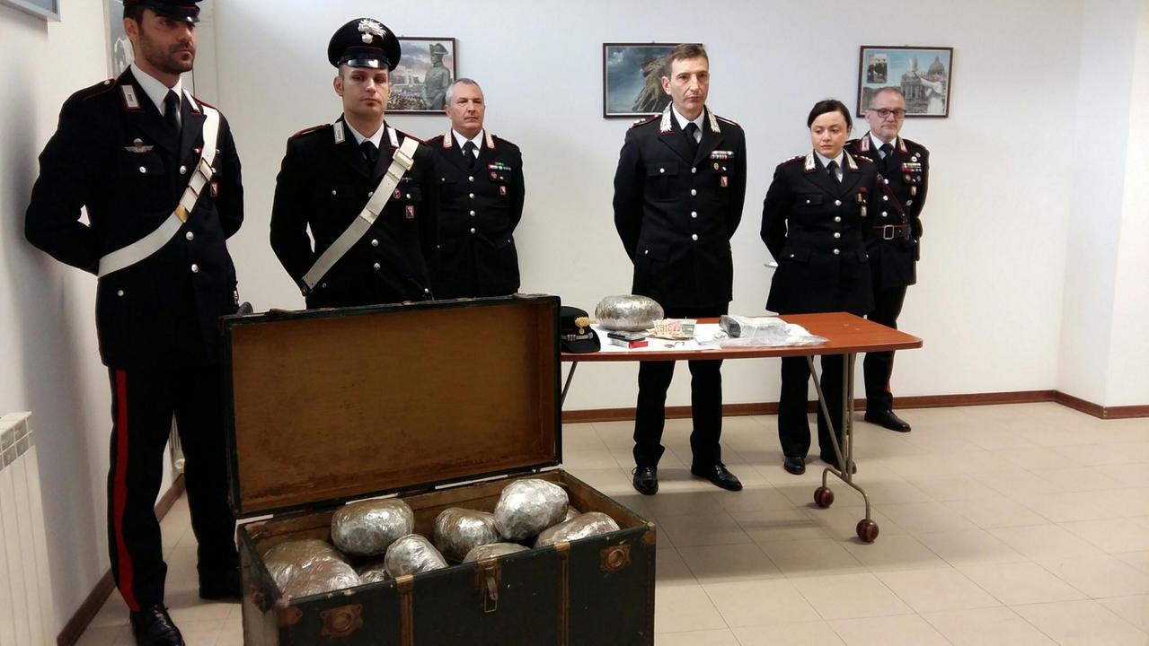 Il colonnello Marco Grandini insieme al capitano Sara Pini