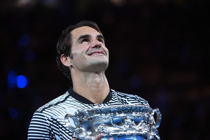 Roger Federer dopo il successo su Nadal