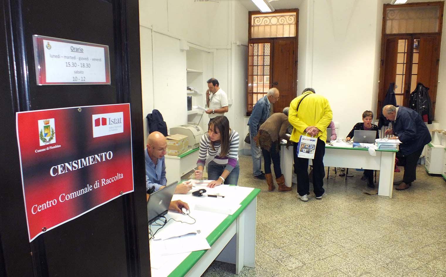 Un ufficio per il censimento Istat (foto d'archivio)