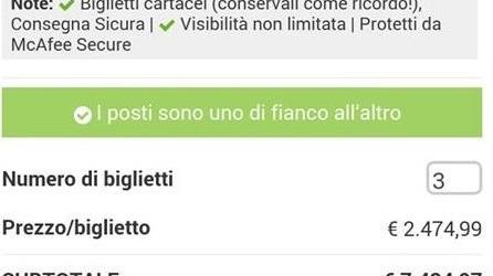 Concerto di Vasco a Modena: biglietto in vendita a 2mila 500 euro