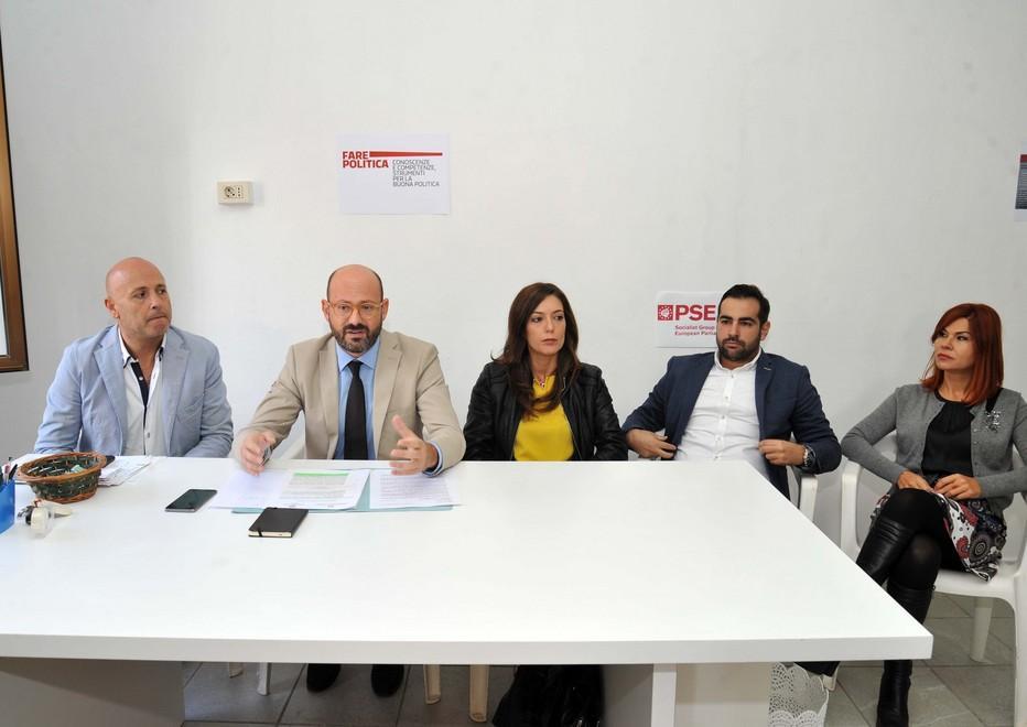 I consiglieri comunali Piccinnu, Careddu, Russu, Bacciu e Desole