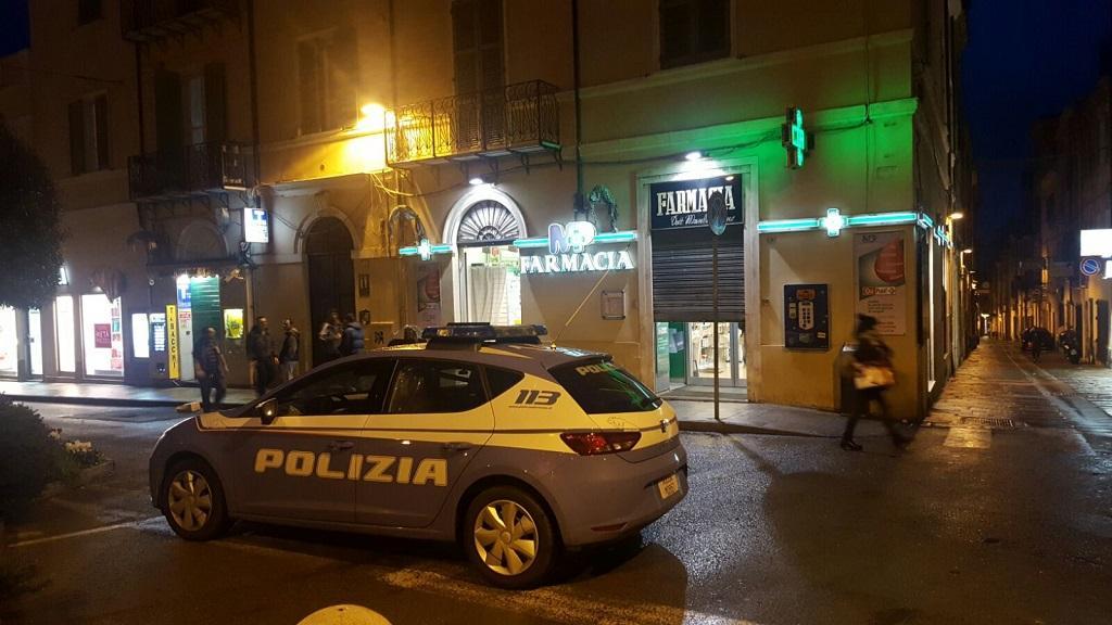 La farmacia rapinata a Sassari