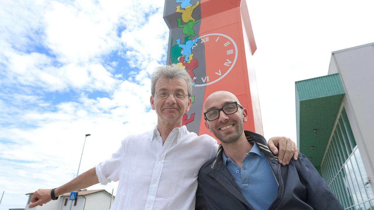 Il sindaco di Finale Sandro Palazzi e il suo vice Lorenzo Biagi