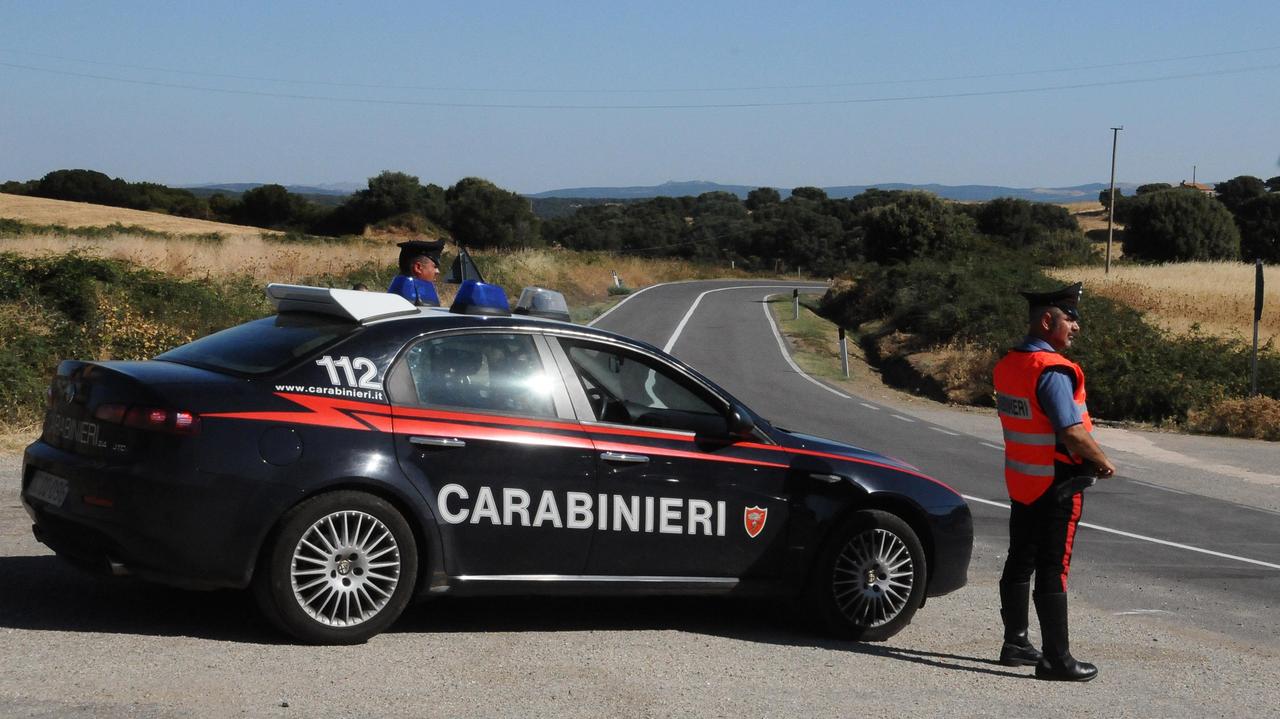 Un posto di blocco dei carabinieri